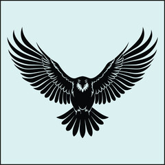 Obraz premium Eagle Silhouette, Freedom 