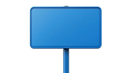 Fototapeta premium Blank Street Sign Isolated on White Background for Custom Text or Directional Design Concepts 