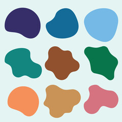 Organic Blob Shape Vector Pack &ndash; Colorful Abstract Elements for Modern Graphic Design