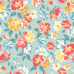 abstract seamless gray and orange leaf pattern