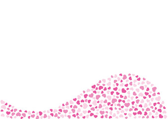 ハート柄の背景 桃色系の3色 ハート