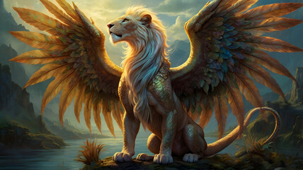 illustration of an lion