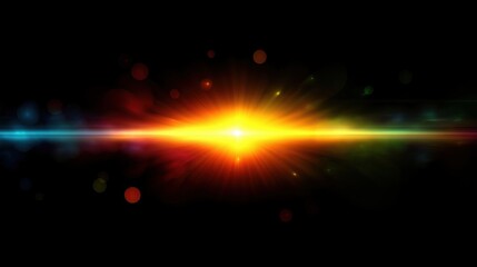 Fototapeta premium Vibrant Burst of Colorful Light Rays Abstract Background