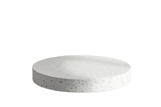 Terrazzo circle podium for stylish product visuals great for ads packaging or modern display concepts