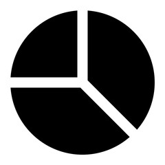 pie chart icon for illustration