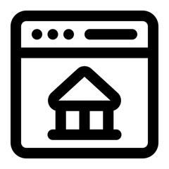 internet banking icon for illustration