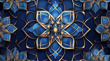 Seamless vector pattern in authentic arabian style.