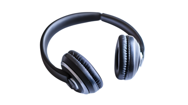 Professional Call Center Headset Isolated on White Background