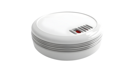 Professional Carbon Monoxide Detector Isolated on White Background for Safety Equipment Advertisement