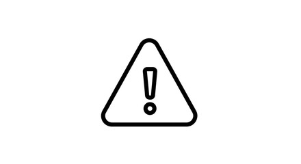 AI-Generated Warning Triangle Icon: High Alert Symbol