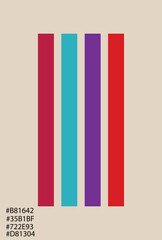 Vertical rhythm in color harmony