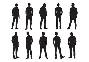 Professional People Silhouettes for Corporate Design Projects