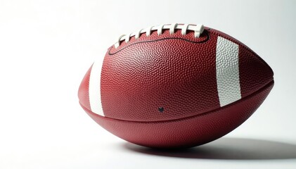Fototapeta premium Close-up of American football on white background, element, texture