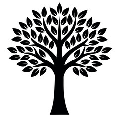 Obraz premium Eucalyptus-tree-vector-icon simple-and-clean-icon 
