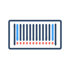 Modern Barcode Icon Illustration, Data Scan, Product Retail