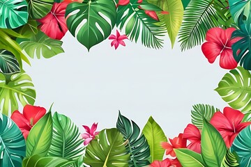 frame of flowers