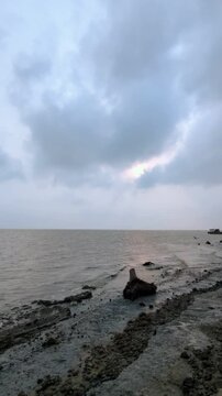 cox's bazar beach side view video chittagong, bangladesh