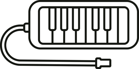Pianica Instrument Icon Outline