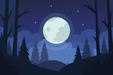 full-moon-illuminating-forest---anime-atmospheric