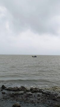 cox's bazar beach side view video chittagong, bangladesh