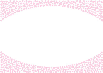 ハート柄の背景 桃色系の単色 ハート