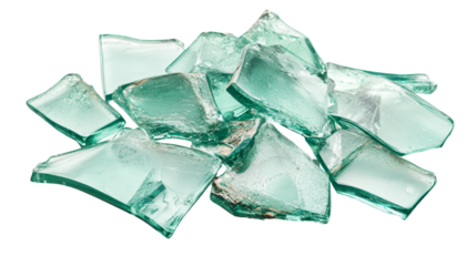 Sharp shards of broken glass, featuring intricate details and reflections. Perfect for safety concepts, cautionary imagery, or artistic compositions. Ideal for commercial and editorial use.