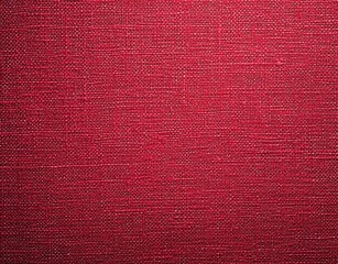 Fototapeta premium A flat lay of rich red cotton fabric showcasing a smooth texture under soft studio lighting, highlighting high-resolution details and vibrant color in a clean, sharp focus.