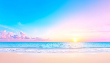 Beach Sunset Panorama