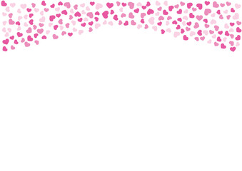 ハート柄の背景 桃色系の3色 ハート