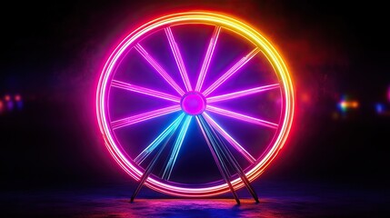 neon lights abstract background