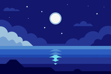 moonlit-lake-reflecting-stars---anime-aesthetic