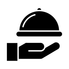 room service, hotel service icon