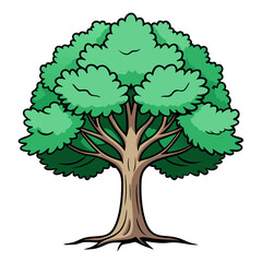  Stylish Alder Tree Design on White Background