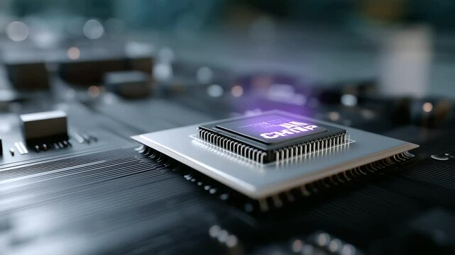 2_3D Visualization of a Microprocessor for High-Speed Data Processing