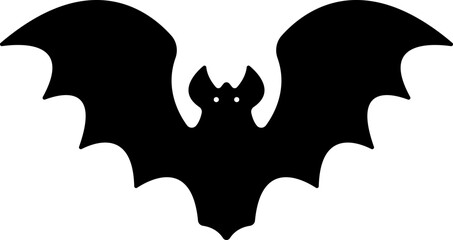 Bat icon isolated on transparent background fly bat sign symbol vector for apps or website animal design flat