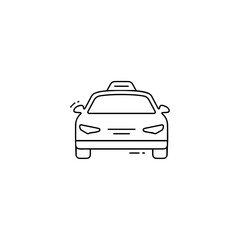 Taxi icon flat vector design