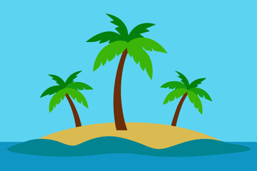 tropical-island-with-palm-trees