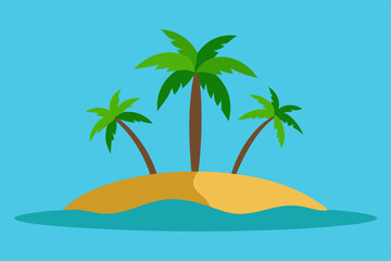 tropical-island-with-palm-trees