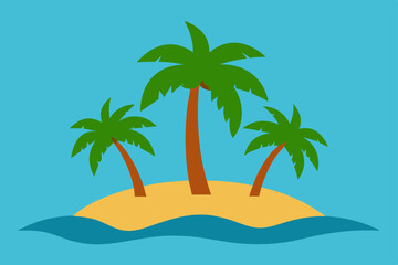 tropical-island-with-palm-trees