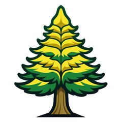  Stylish Canary Island Pine Tree Vector Design
