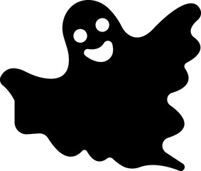 Halloween Ghosts icon of various scary in flat isolated on transparent background.