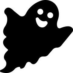 Halloween Ghosts icon of various scary in flat isolated on transparent background.