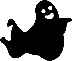 Halloween Ghosts icon of various scary in flat isolated on transparent background.