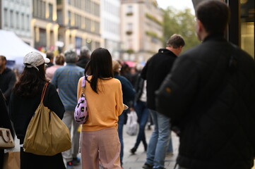 Fototapeta premium city ​​street urban landscape bokeh background
