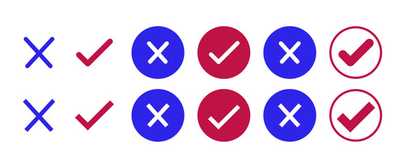 Vector icons representing check marks, success, approved, verified, completed status, and validations. Ideal for UI designs, forms, dashboards, notifications, and web apps.