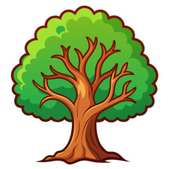  Stylish Fiddlewood Tree Design on White Background