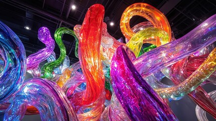 neon lights abstract background 