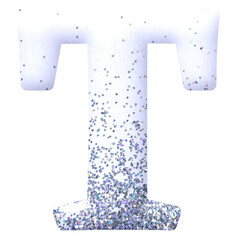 blue letter t
