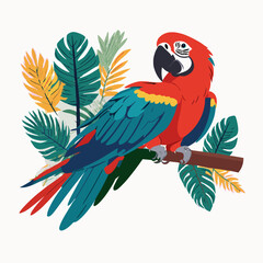 Obraz premium parrot on a branch