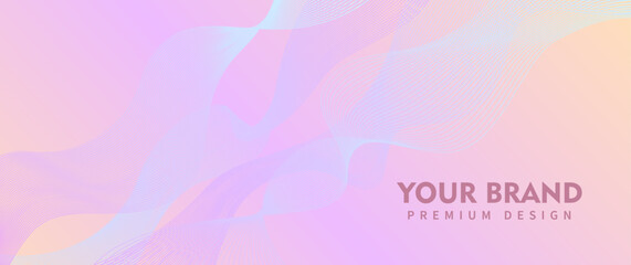 Elegant background design with pink and blue line pattern. Premium abstract vector illustration for invitation, flyer, cover design, luxe invite, business banner, prestigious voucher.